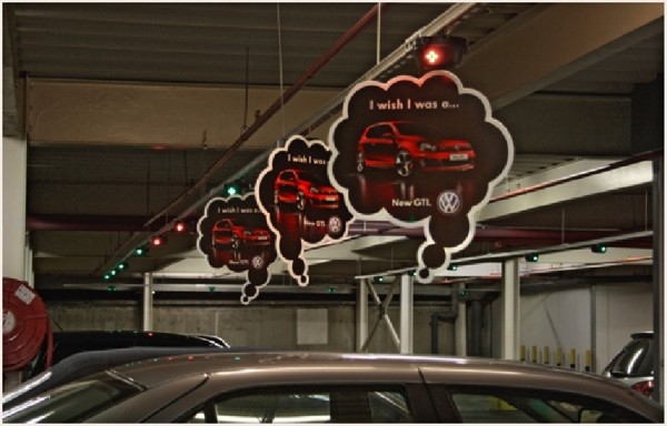 Golf GTI Afrique du sud ambient marketing alternatif parking bulle 2