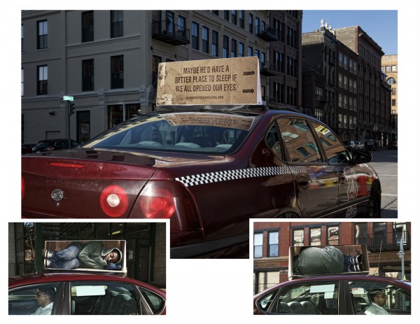 Pathfinders taxi alternatif marketing street ambient