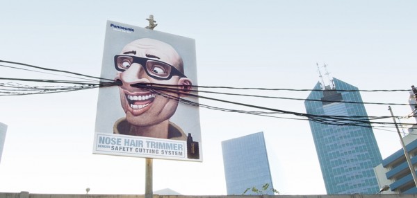 ambient street outdoor alternatif marketing panasonic shave tondeuse poils nez rasoir indonésie saatchi&saatchi 1