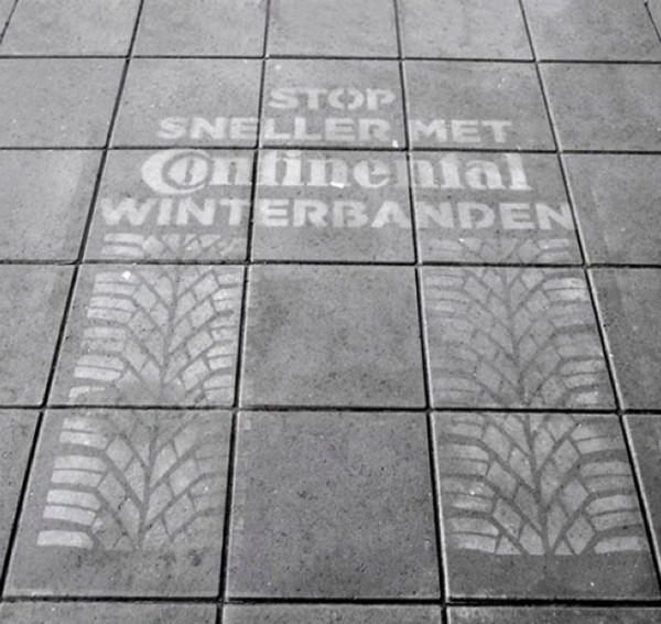 continental NL hollande raincampaign wet marketing humide mouillé clean tag respect de l'environnement eco