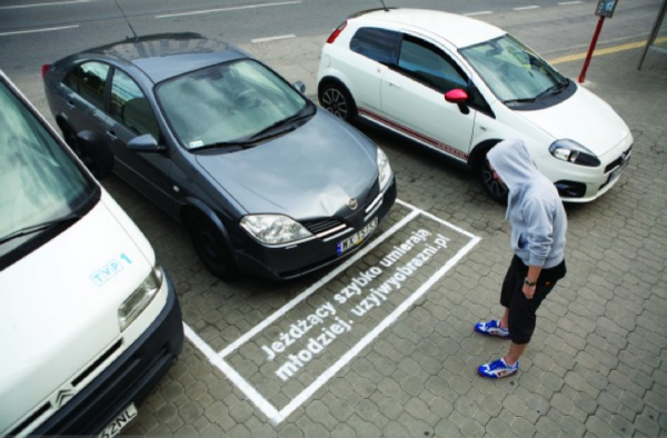 fast driving ambient marketing polish BBDO warsaw