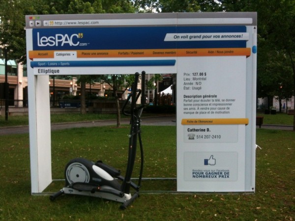 lespacs montreal PR prodezza ambient guerrilla marketing field marketing di marketing impianto sito screenshot 1 prodotto