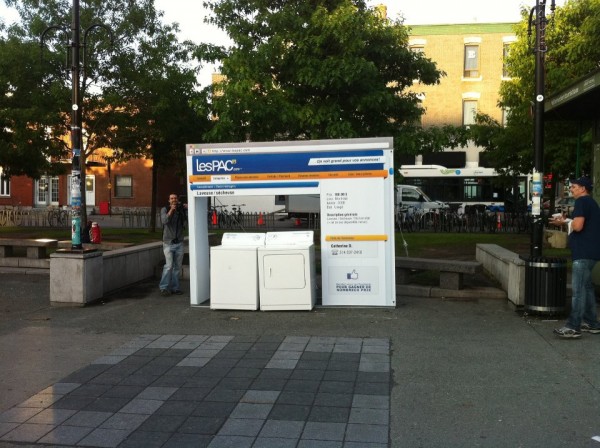lespacs montreal PR prodezza ambient marketing guerriglia field marketing di marketing schermata di configurazione del sito catturare prodotto 6